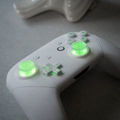 CUSTOM Pro Controller Nintendo SWITCH Controller Mod White on White LED Backlit Buttons