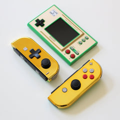 Custom JoyCons The Legend Of Zelda Edition Nintendo Joy-Con Controllers Game & Watch Mod