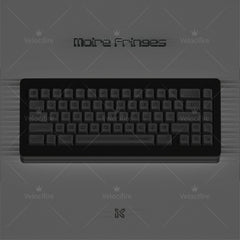 Moire Fringe Cherry Dye Sublimation PBT Profile Keycaps