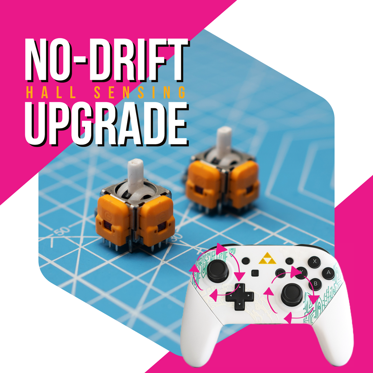 Pro-Controller TMR No-Drift Analogue Stick Upgrade With Hall-Sensing Technology