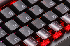 Soviet Keycaps Black Spray Glitter Cherry Profile PBT+PC