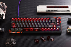 Soviet Keycaps Black Spray Glitter Cherry Profile PBT+PC