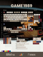 TUT GAME 1989 KEYCAPS CHERRY PROFILE DYE SUBLIMATION PBT