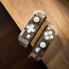 Retro Joy-Con “Famitsu Game Boy Light” Mod Clear Nintendo Switch Custom Controllers