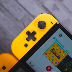 Custom Joy-Con Controllers “N64 Yellow” Joycons with SNES Buttons D-pad Nintendo Switch Controller Mods