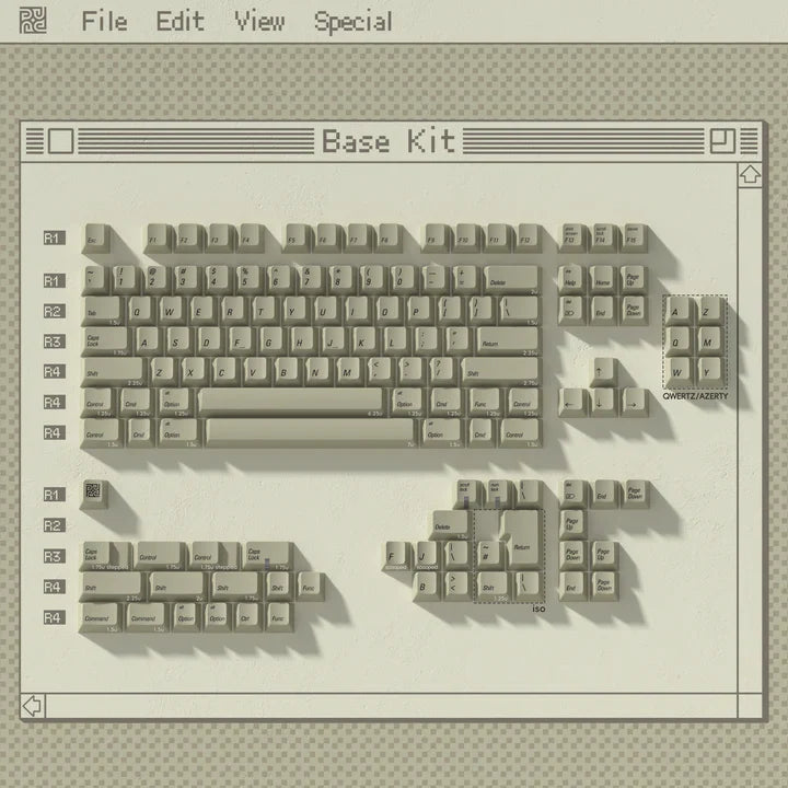PBTfans 1984 PBT Dye-Sub Keycap Set R2