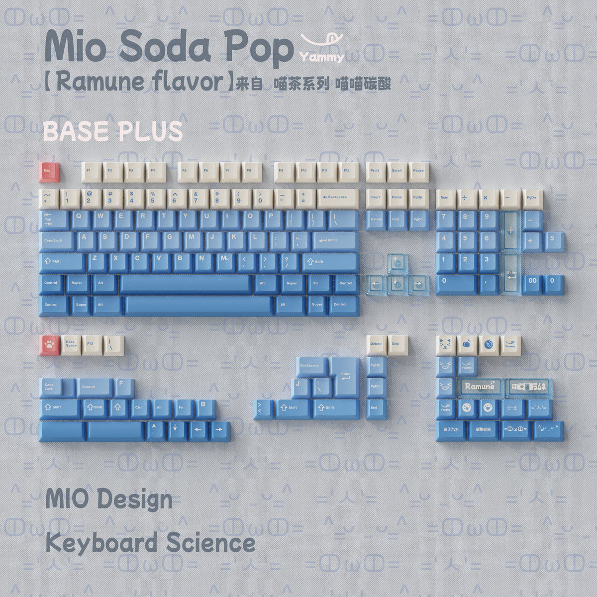 Keyboard Science Mio Soda Pop PBT Keycap Set Pre-order