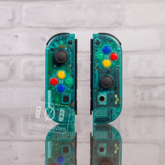 Joy-Con N64 Ice Blue Mod Custom Nintendo Switch Controllers Clear Teal Retro