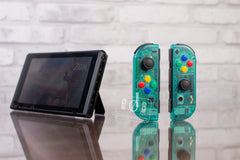 Joy-Con N64 Ice Blue Mod Custom Nintendo Switch Controllers Clear Teal Retro