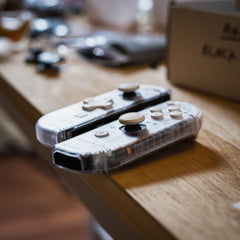 Retro Joy-Con “Famitsu Game Boy Light” Mod Clear Nintendo Switch Custom Controllers
