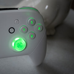 CUSTOM Pro Controller Nintendo SWITCH Controller Mod White on White LED Backlit Buttons