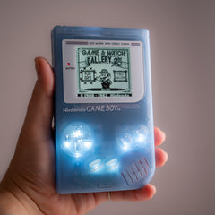 Custom Nintendo Game Boy DMG “Heisenberg Blue” with Backlit IPS Screen And LED Buttons