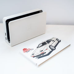 Nintendo Switch Custom Dock Cover Retro 80s Sport Cars Series #2