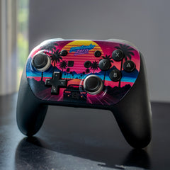 Neon Sunset Switch 2 Pro-Controller | A Pro 2 Synthwave Retrowave Masterpiece