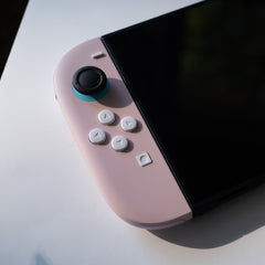 Custom Nintendo Switch 2 Joy-Con Controllers Pastel Pink with White Buttons