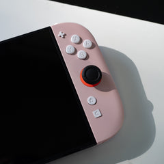 Custom Nintendo Switch 2 Joy-Con Controllers Pastel Pink with White Buttons