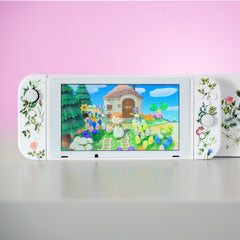 Customized Nintendo Switch Flowers Vines & Laurels Switch Mod - Premium Edition Floral Design