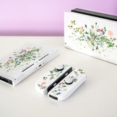 Customized Nintendo Switch Flowers Vines & Laurels Switch Mod - Premium Edition Floral Design