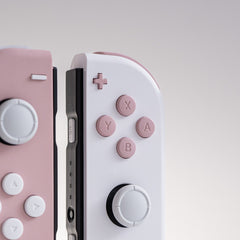 Pink and White Custom Joy-Cons Cute Nintendo Switch Controller Mods