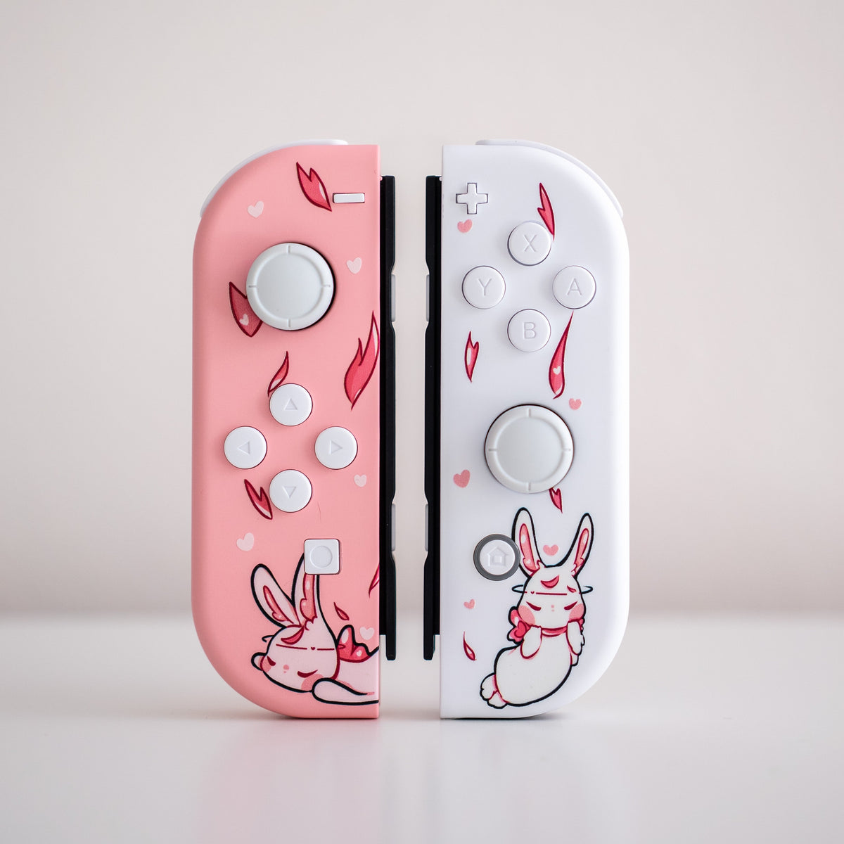 Switch Joycons “Bunny Dreams” by GTZ x IlustraKarla Custom Nintendo Switch Controllers