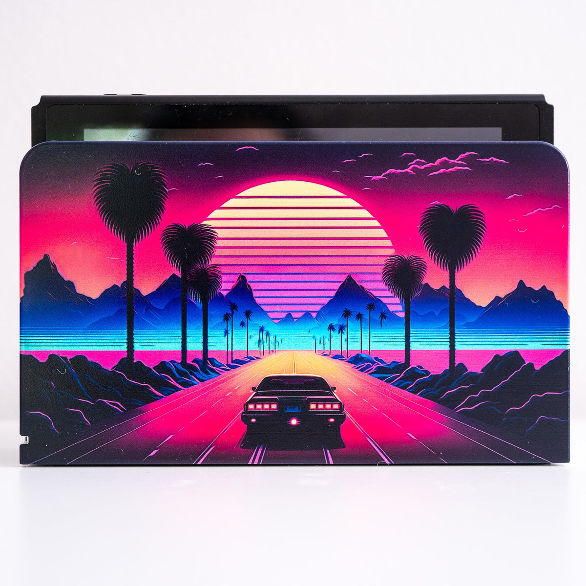 Nintendo Switch Custom Dock Cover Retro Synthwave Special Edition