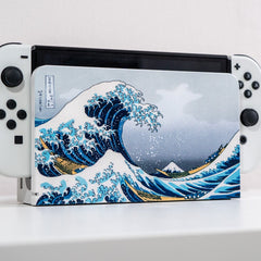 Nintendo Switch Custom Dock Cover "The Great Wave of Kanagawa" Special Edition