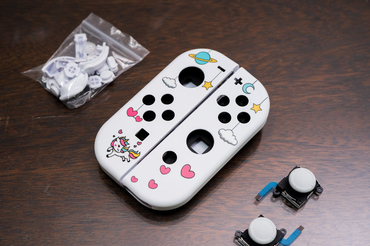 Nintendo Switch Unicorn Hearts & Stars “Build At Home” Customization Set