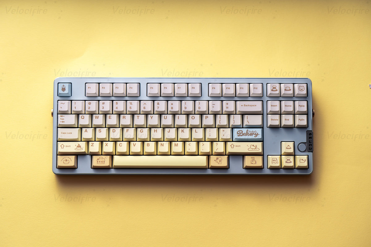 Bakery Cat Dye Sublimation PBT Cherry Profile Keycaps