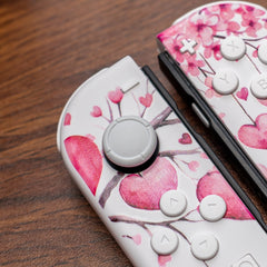 Switch Joycons “Be My Valentine” Custom Nintendo Switch Controllers with Pink Hearts