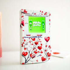 Be My Valentine Custom Nintendo Game Boy DMG with Backlit IPS Screen