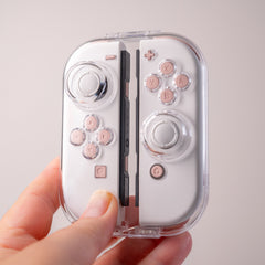 Switch Joy-Con Clear Case Clamshell Protective Cover For Nintendo Gaming Controllers