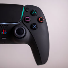 Retro PS5 Controller Black With Old-School Action Buttons Sony Wireless Gaming Controller