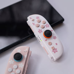 Kyoto Harmony: Custom Switch 2 Joy-Cons Mixed Sakura Pink & White
