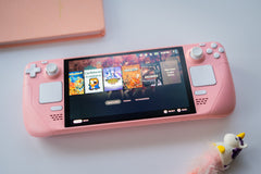 Customized Steam Deck By Valve - Pastel Blush Pink & White Edition