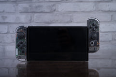 Custom Nintendo Switch Dark “Gameboy Clear” Joy-Con Controllers