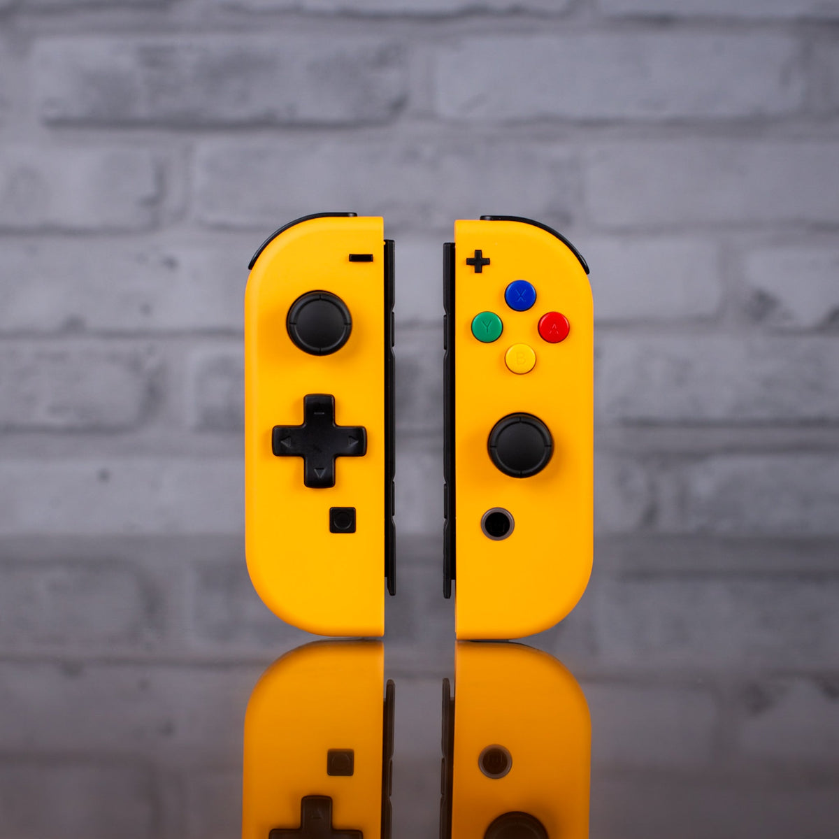Custom Joy-Con Controllers “N64 Yellow” Joycons with SNES Buttons D-pad Nintendo Switch Controller Mods