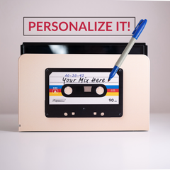 Nintendo Switch Dock Cover Retro Mixtape Cassette Design - Customizable