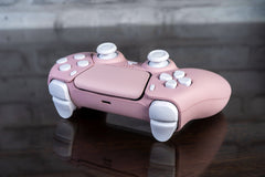 PS5 Sakura Pink Controller Mod With White Buttons Custom Sony PS5 Wireless Controller
