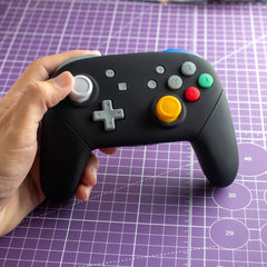 Nintendo Switch Pro Controller Mod Black GameCube Retro Style Customized Controller