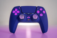 PS5 Controller LED Mod Dark Blue PS5 Custom Wireless Controller Backlit Buttons RGB