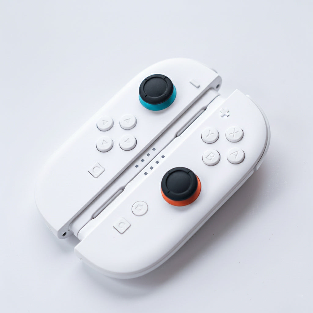 Mono White Switch 2 Custom Joy-Cons — Matte White Minimalistic Aesthetic