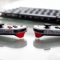 Custom Joy-Cons Game Boy Pocket Black and Red Nintendo Switch Gaming Controllers