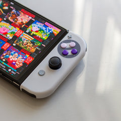 Custom Retro Joy-Cons SNES Nintendo Switch Gaming Controllers