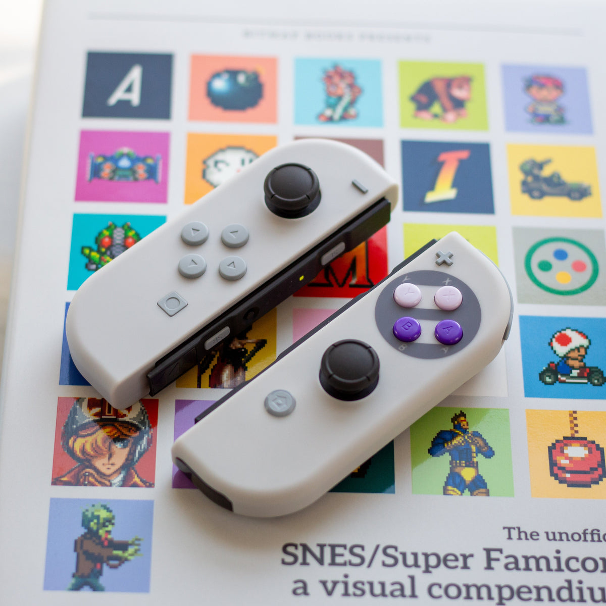 Custom Retro Joy-Cons SNES Nintendo Switch Gaming Controllers