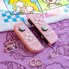 “Peaches Peaches Peaches” Joy-Cons by GTZ Nintendo Switch Gaming Controllers