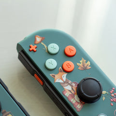Cozy Joy-Cons Cute Fox And Fall Colors Nintendo Switch Gaming Controllers