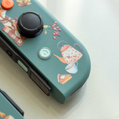 Cozy Joy-Cons Cute Fox And Fall Colors Nintendo Switch Gaming Controllers