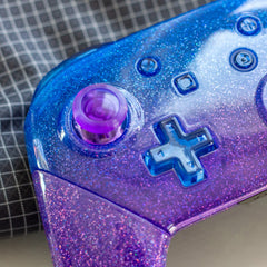 Cosmic Glitter Pro Controller Holographic Custom Nintendo Switch Gaming Controller