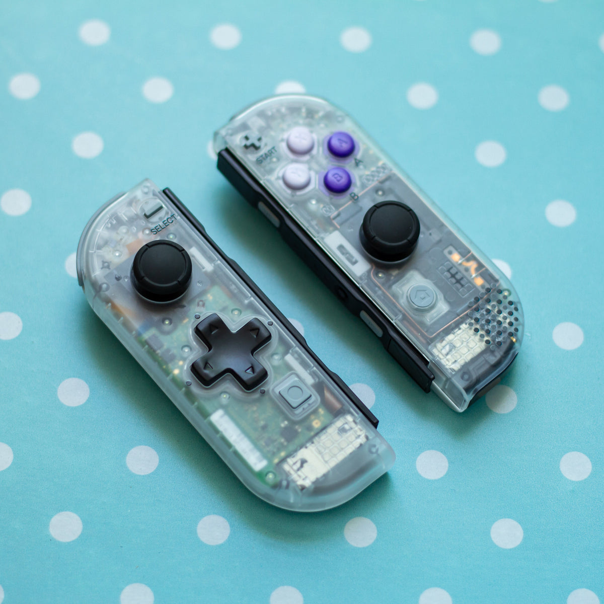 Custom Joy-Cons Game Boy Pocket With SNES Buttons Nintendo Switch Gaming Controllers