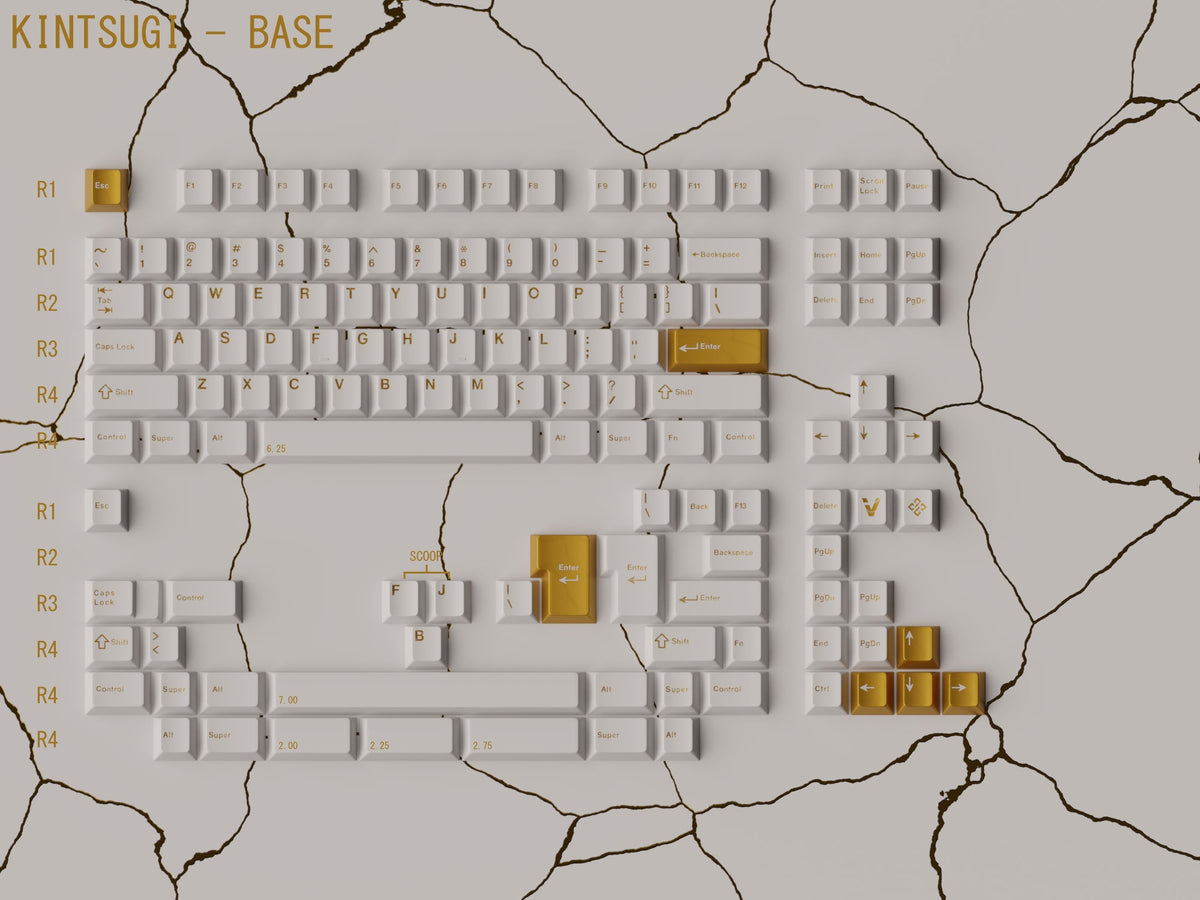 KEYKOBO KINTSUGI ABS DOUBLE-SHOT KEYCAP SET PRE-ORDER